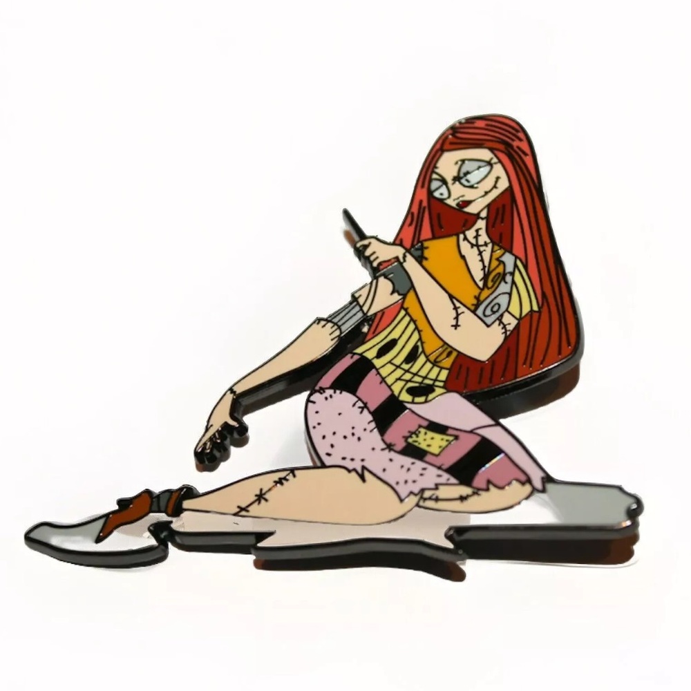 Disney Fantasy Pin Sally Sewing Arm NBC Nightmare Before Christmas 3" Big Jumbo